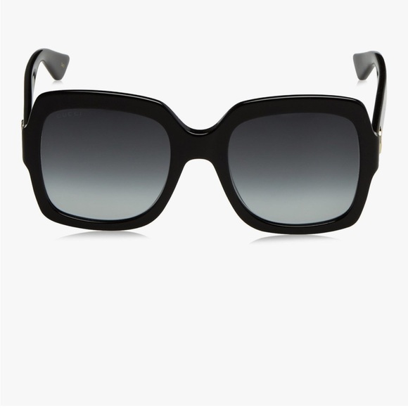 Authentic Gucci Black Sunglasses w/Gold Accents- NWOT! Perfect condition GG0036S - Picture 2 of 11